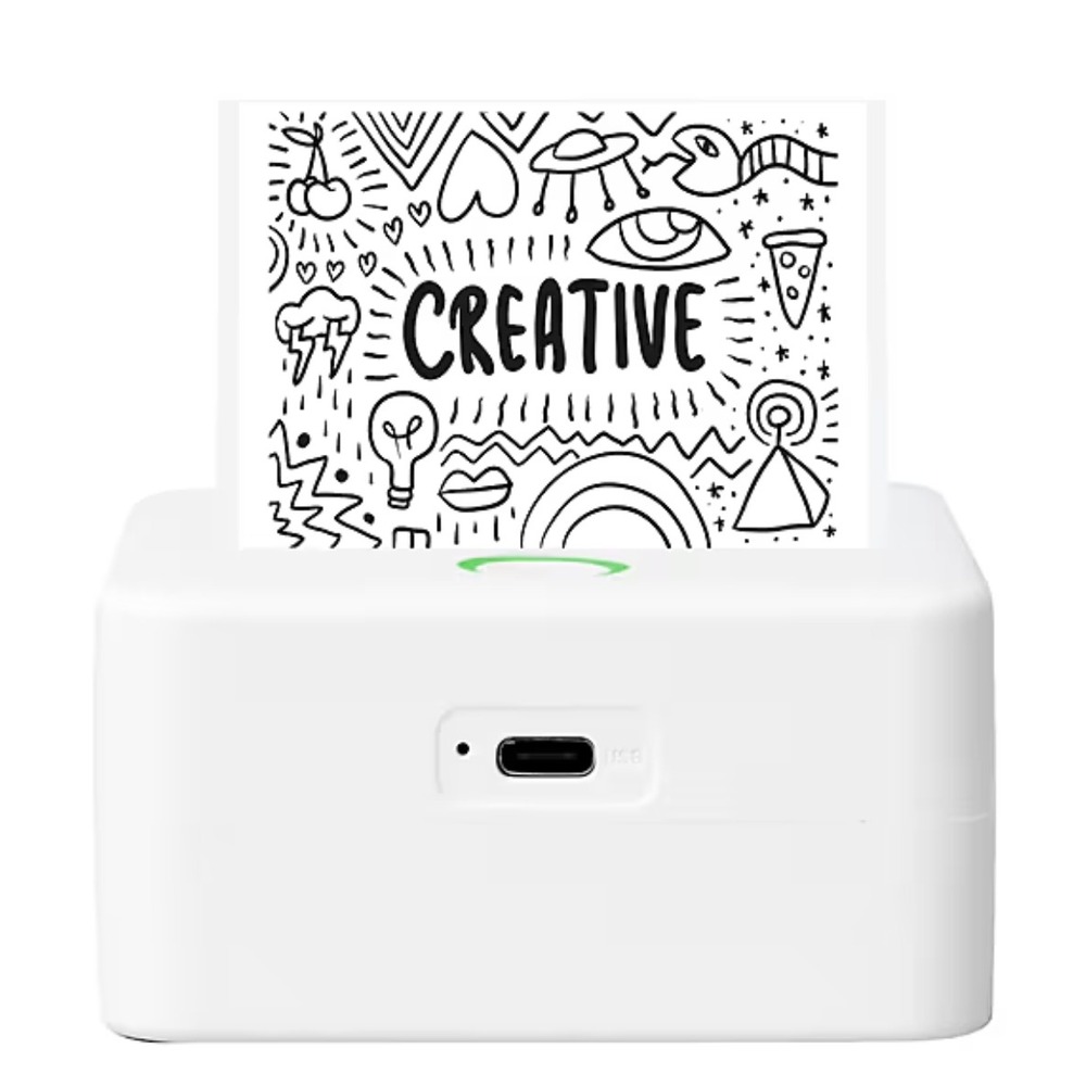 Core Innovations Thermal Notetaking Printer - Stone White - Includes 5 Rolls NWT
